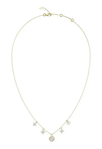 Colier cu pandantive cu zirconia - Auriu