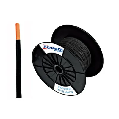 Tambur cu conductor H07V-U 1,5 negru