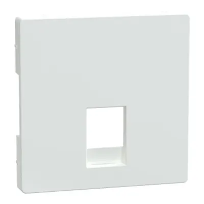 Placa de protectie pentru priza telefonica, RJ11/RJ12, alb lotus