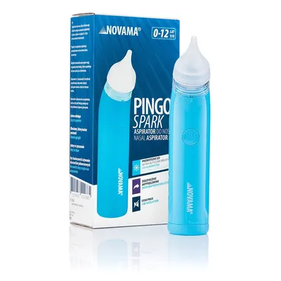 Aspirator nazal electric Novama Pingo Spark pentru copii 0-12 ani albastru