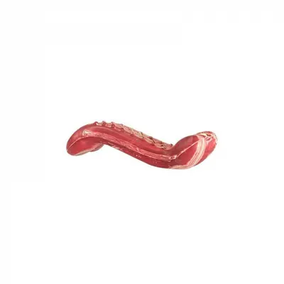 Jucarie pentru caini HipHop Dental Os Antibacterian cu aroma de bacon