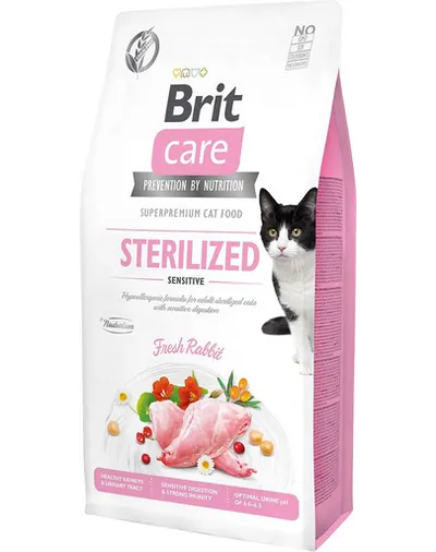 BRIT Care Cat Grain-Free Sterilized Sensitive hrana uscata pisici sterilizate cu tract digestiv sensibil 400 g