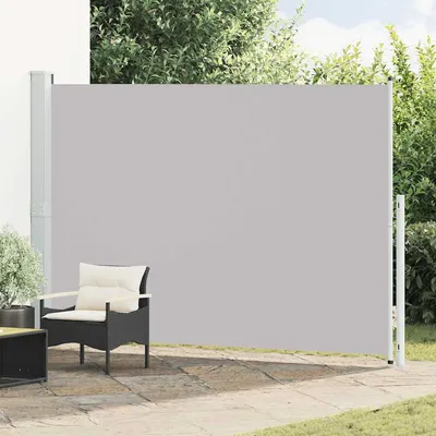 vidaXL Copertină laterală retractabilă de terasă, gri, 200x314 cm