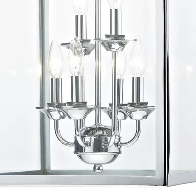 Lampa suspendata Senator 6 Light Pendant Polished Chrome