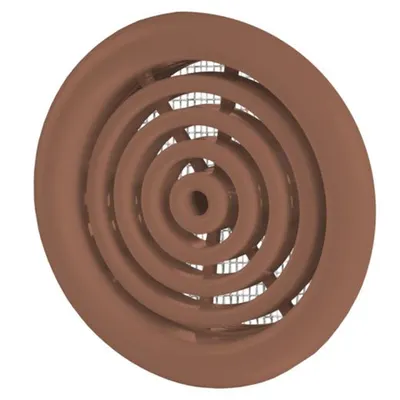 Grila usa cu plasa diam 50mm maro inchis
