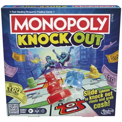 Joc Monopoly Knock Out, limba engleza, 8 ani +
