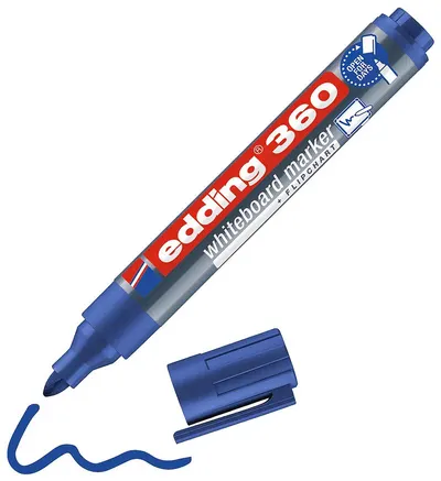 Marker pentru tablă albă Edding 360 - albastru