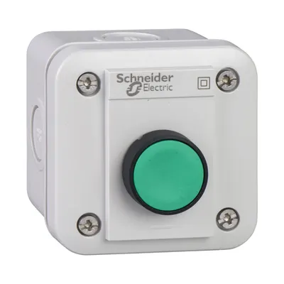 Statie Cda Xal-E - 1 Buton Incastrat - Revenire Cu Arc - Verde - 1 No