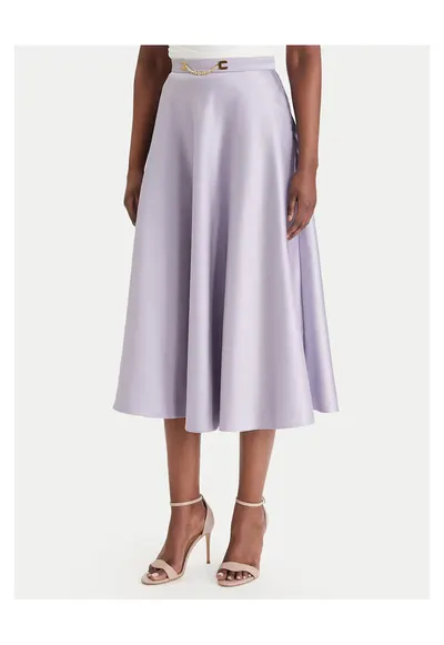 Fusta midi violet - Violet