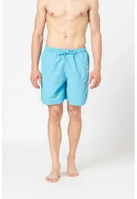Pantaloni scurti de baie relaxed fit Code Applique 19 Inch - Albastru aquamarin