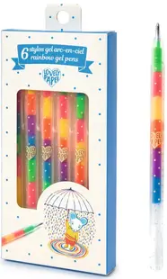 Set pixuri cu gel Djeco - Curcubeu, 6 buc