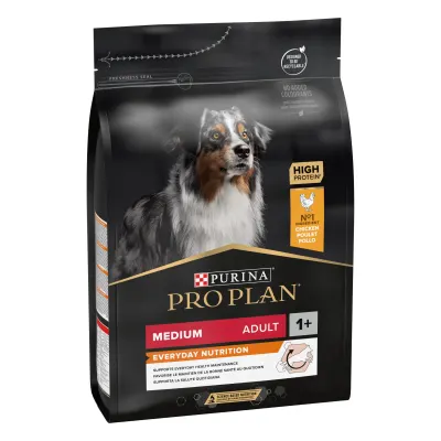 Hrana uscata pentru caini Pro Plan Medium Adult, Pui 3kg