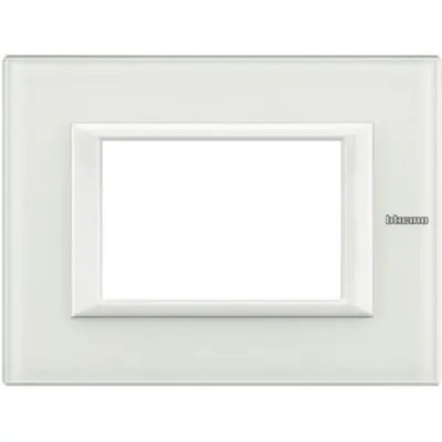 Rama dreptunghiulara Axolute sticla 3 module - Alb sticla