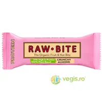 Baton Proteic cu Migdale Crocante fara Gluten si fara Zahar Ecologic/Bio 45g