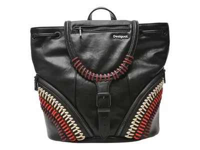 Rucsac DESIGUAL negru, WAKP01, din piele ecologica
