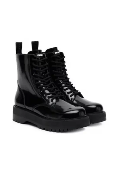 Ghete dama - piele ecologica - culoare negru
