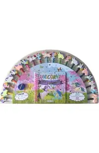 Unicorni de colorat + 20 creioane