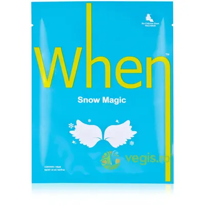 Masca Iluminatoare din Bioceluloza cu Niacinamida si Aloe Vera Snow Magic 23g