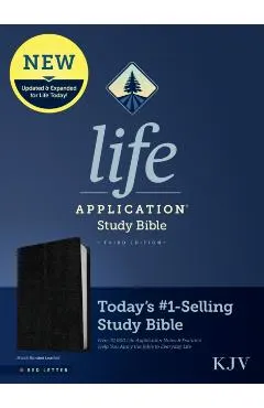 KJV Life Application Study Bible, Third Edition (Red Letter, Bonded Leather, Black)