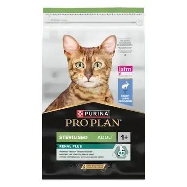 Hrana uscata pentru pisici Pro Plan Adult 1+ Sterilised Renal Plus cu iepure 10 kg