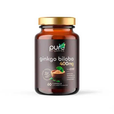 Ginkgo Biloba – Memorie si concentrare - 60cps PureOrganics