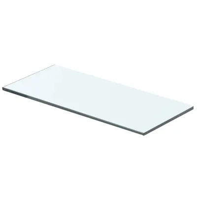 vidaXL Raft din sticlă transparentă, 40 x 12 cm