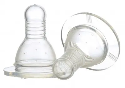 Set 2 tetina silicon 3M+ Baby, 2 bucati, Minut
