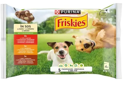 Friskies Dog Plic Vita&amp;Pui&amp;Miel 4X85 g