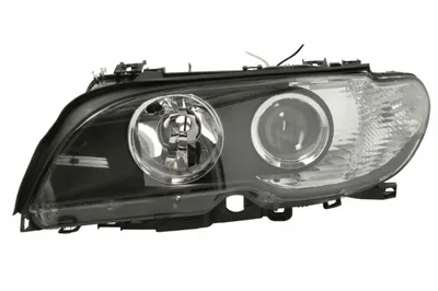 Far Stanga (H7, electric, cu motor, culoare insert: negru, culoare semnalizator: alb) potrivit BMW 3 (E46)
