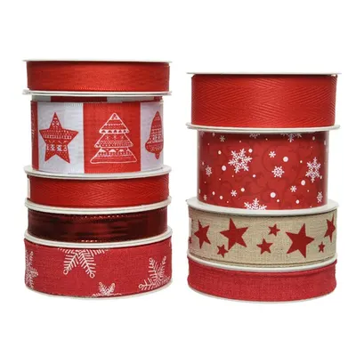 Panglica decorativa - Classic Red Christmas - mai multe modele