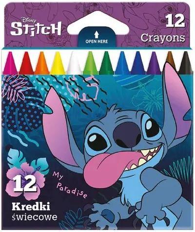 Creioane colorateColorino Disney - Stitch, 12 culori