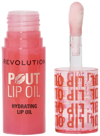 Makeup Revolution Ulei de buze hrănitor Pout Lip, Juicy Peach, 3 ml