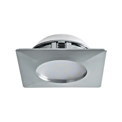 Pineda square / fixed 12W 3000K chrome IP20