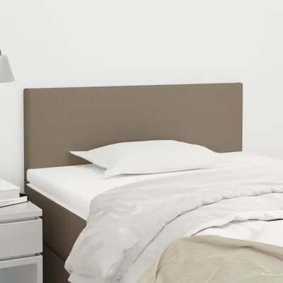 vidaXL Tăblie de pat, gri taupe, 80x5x78/88 cm, textil