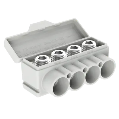 SLT50-4 ye/gr Al 10-50/Cu 2.5-35 mm2 1000V Distribution block