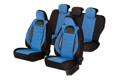 Set Huse Scaun Racing Albastru