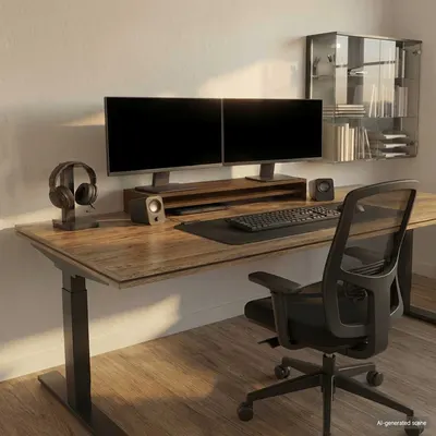vidaXL Suport pentru monitor stejar maro 100x24x13 cm lemn prelucrat