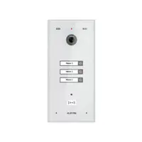 Videointerfon de exterior Electra VPH.03F03.ELWTL, 3 familii, montaj ingropat, IP44, alb