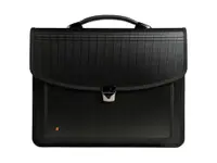 Servieta cu maner 40x31x9 cm, 7 compartimente laptop Exactive Exatravel Exacompta 55734E, negru