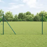 vidaXL Gard hexagonal 1 x 10 m PVC Verde