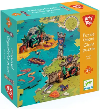 Puzzle educațional Djeco Arty Toys - Bătălia