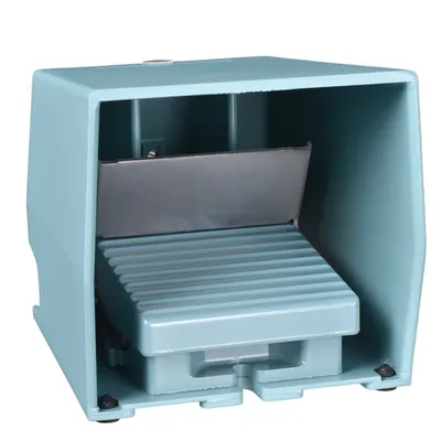 Intreruptor Pedala Simplu - Ip66 - Cu Capac - Metalic - Albastru - 2Ni + 2Nd