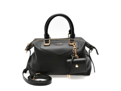 Geanta ALDO neagra, MELLOWBAG 001, din piele ecologica