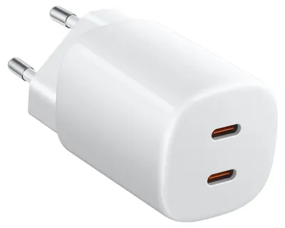Încărcător Xiaomi - 45W Nano Turbo, 2x USB-C, alb