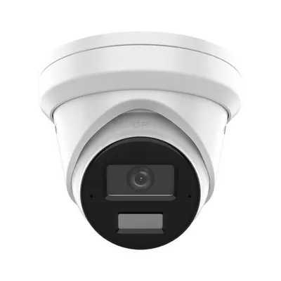 Camera supraveghere IP Dome cu iluminare duala Hikvision AcuSense DS-2CD2343G2-LI2U/SL, 4 MP, 2.8 mm, IR/lumina alba 30 m, microfon dual si difuzor, slot card, sirena, lumina stroboscopica, PoE