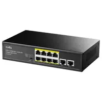 Switch Cudy FS1010PG, 8 porturi PoE 10/100Mbps, 2 porturi Uplink Gigabit / 6971690791254
