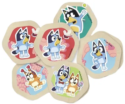 Joc de memorie din lemn Micki - Bluey, 38 piese
