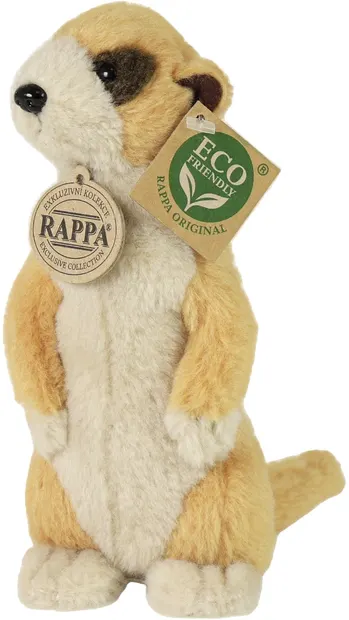 Jucărie de pluș Rappa Eco Friends - Meerkat, vertical, 18 cm