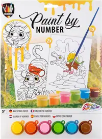 Set de desen cu numere Grafix - Galben