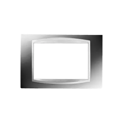 Placa ornament Chorus ART - tehnopolimer metalizat - 3 module- CHROME - CHORUS